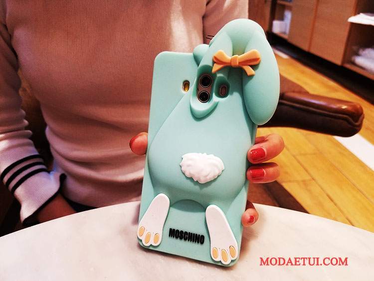 Futerał Huawei Mate 10 Kreskówka Anti-fallna Telefon, Etui Huawei Mate 10 Miękki Niebieski Bunny