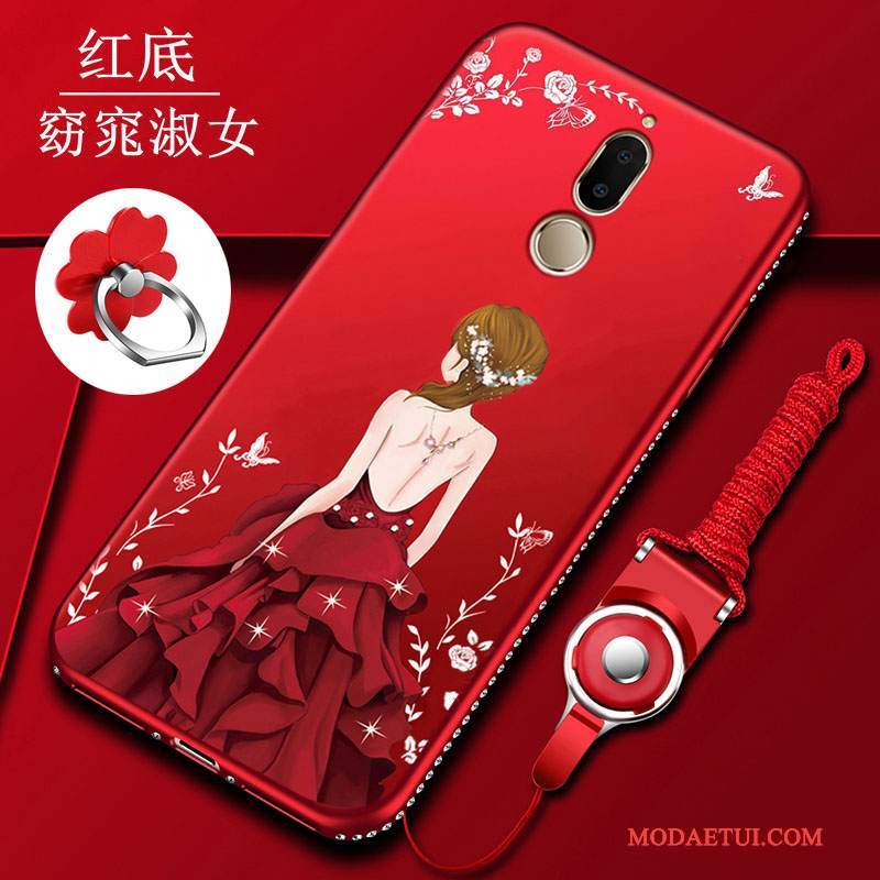 Futerał Huawei Mate 10 Lite Torby Nubuku Czerwony, Etui Huawei Mate 10 Lite Miękki Osobowośćna Telefon
