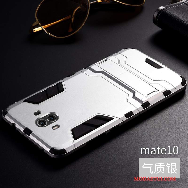 Futerał Huawei Mate 10 Metal Czerwony Tendencja, Etui Huawei Mate 10 Na Telefon Stop Metali