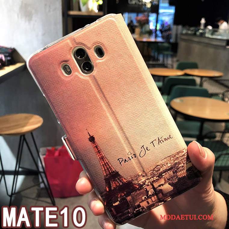Futerał Huawei Mate 10 Ochraniacz Akcesoria Różowe, Etui Huawei Mate 10 Skóra Spoczynek Tendencja