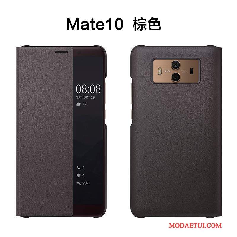 Futerał Huawei Mate 10 Ochraniacz Anti-fall Złoto, Etui Huawei Mate 10 Skóra Na Telefon