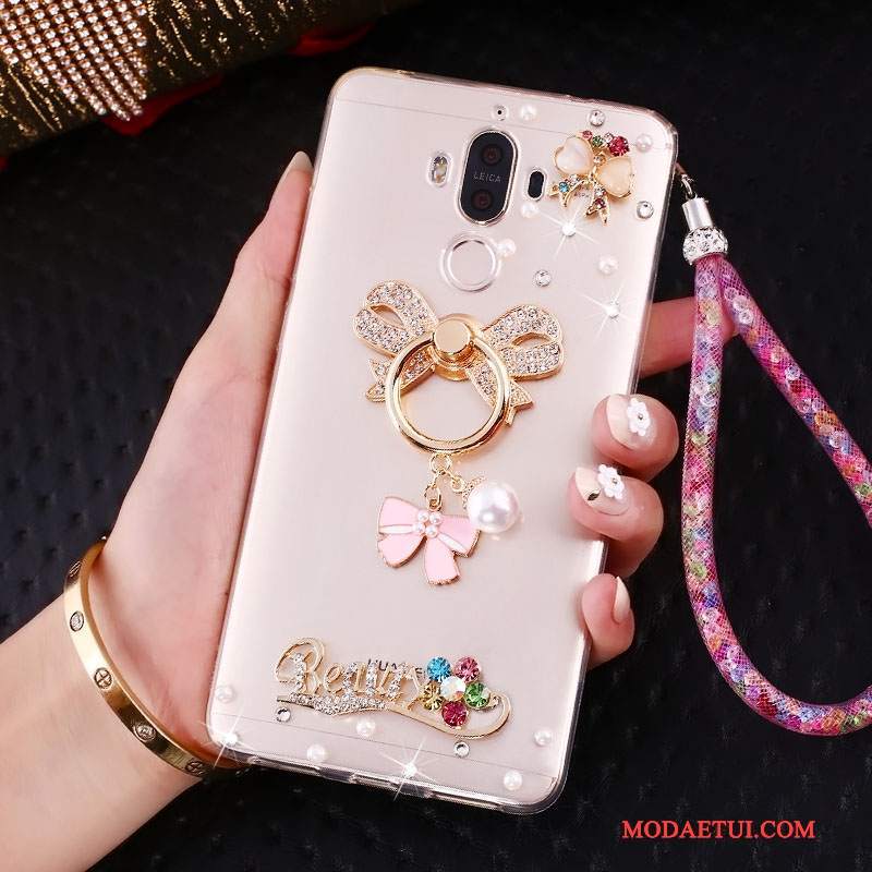 Futerał Huawei Mate 10 Pro Kreatywne Ring Złoto, Etui Huawei Mate 10 Pro Rhinestone