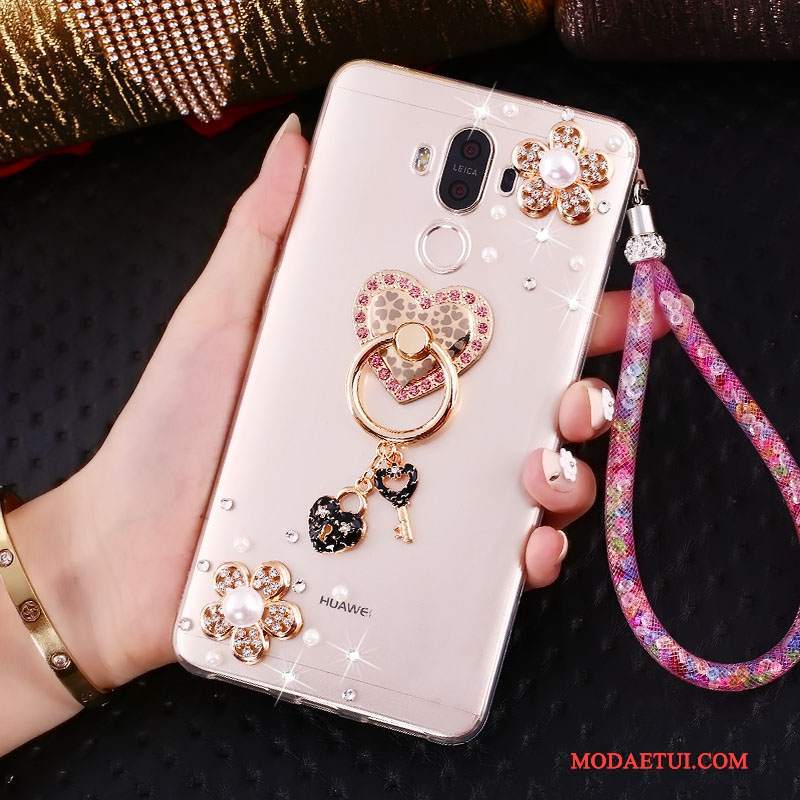 Futerał Huawei Mate 10 Pro Kreatywne Ring Złoto, Etui Huawei Mate 10 Pro Rhinestone