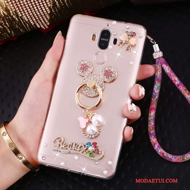 Futerał Huawei Mate 10 Pro Kreatywne Ring Złoto, Etui Huawei Mate 10 Pro Rhinestone