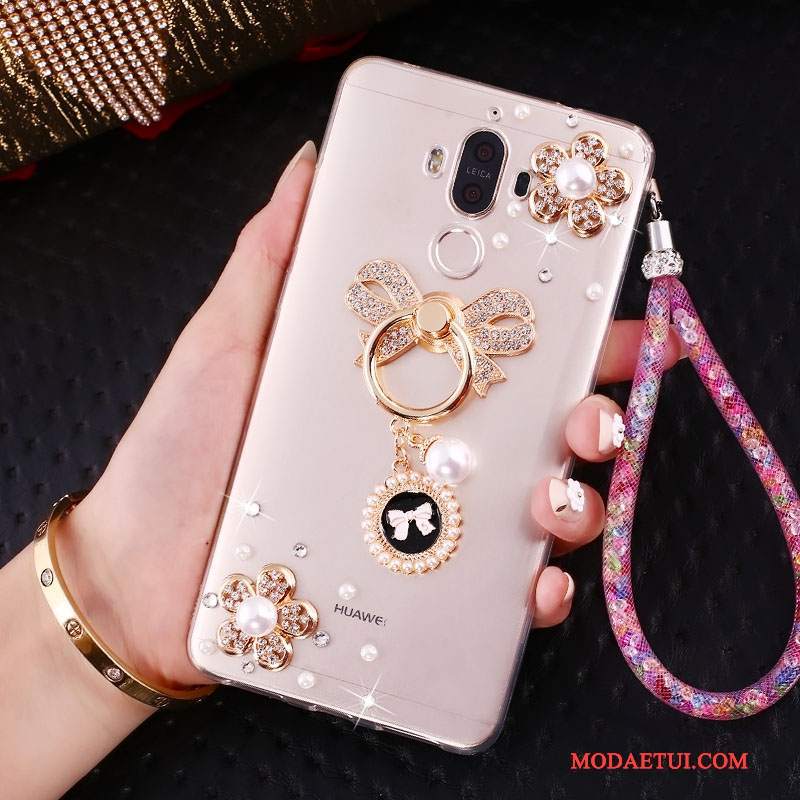 Futerał Huawei Mate 10 Pro Kreatywne Ring Złoto, Etui Huawei Mate 10 Pro Rhinestone