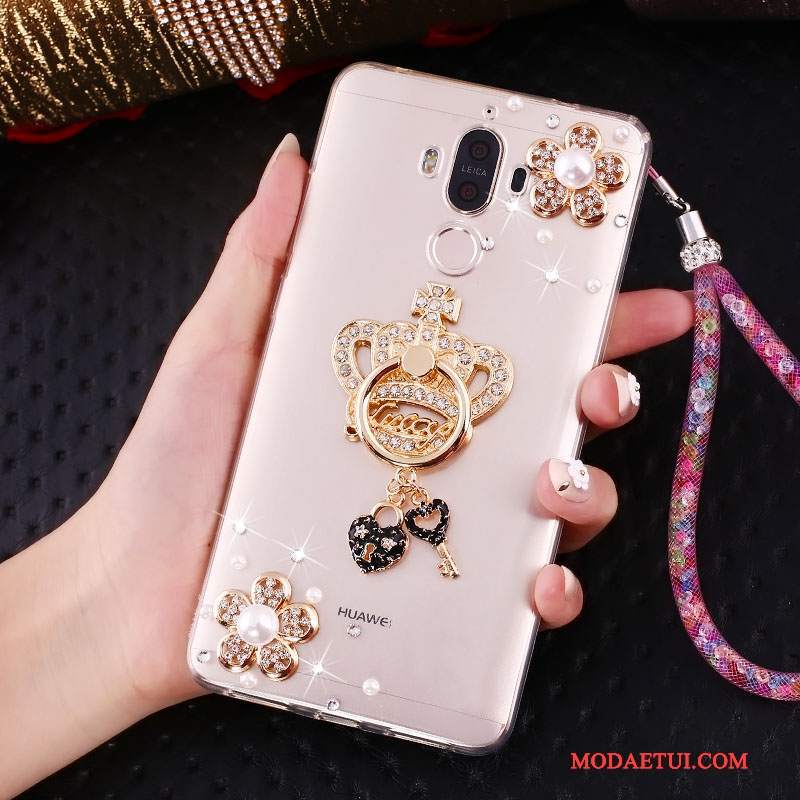 Futerał Huawei Mate 10 Pro Kreatywne Ring Złoto, Etui Huawei Mate 10 Pro Rhinestone