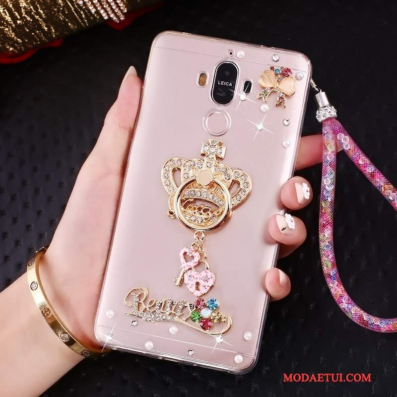 Futerał Huawei Mate 10 Pro Kreatywne Ring Złoto, Etui Huawei Mate 10 Pro Rhinestone