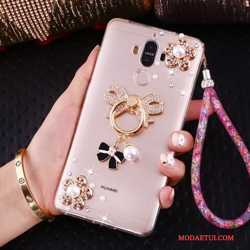 Futerał Huawei Mate 10 Pro Kreatywne Ring Złoto, Etui Huawei Mate 10 Pro Rhinestone