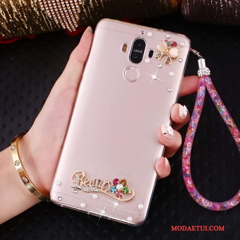 Futerał Huawei Mate 10 Pro Kreatywne Ring Złoto, Etui Huawei Mate 10 Pro Rhinestone