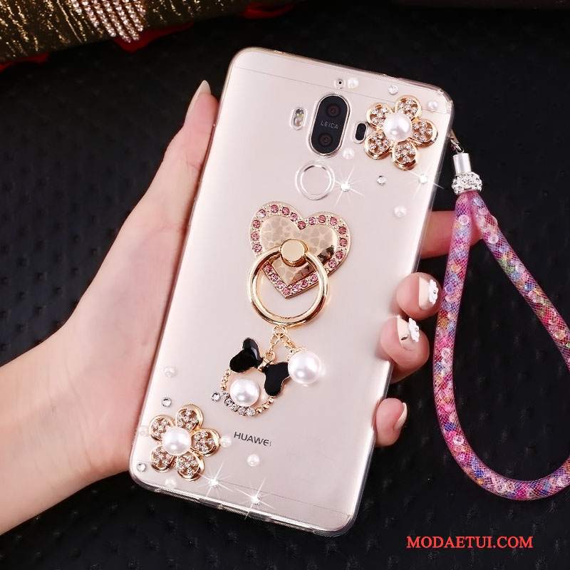 Futerał Huawei Mate 10 Pro Kreatywne Ring Złoto, Etui Huawei Mate 10 Pro Rhinestone