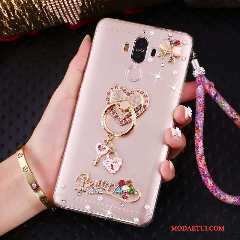 Futerał Huawei Mate 10 Pro Kreatywne Ring Złoto, Etui Huawei Mate 10 Pro Rhinestone