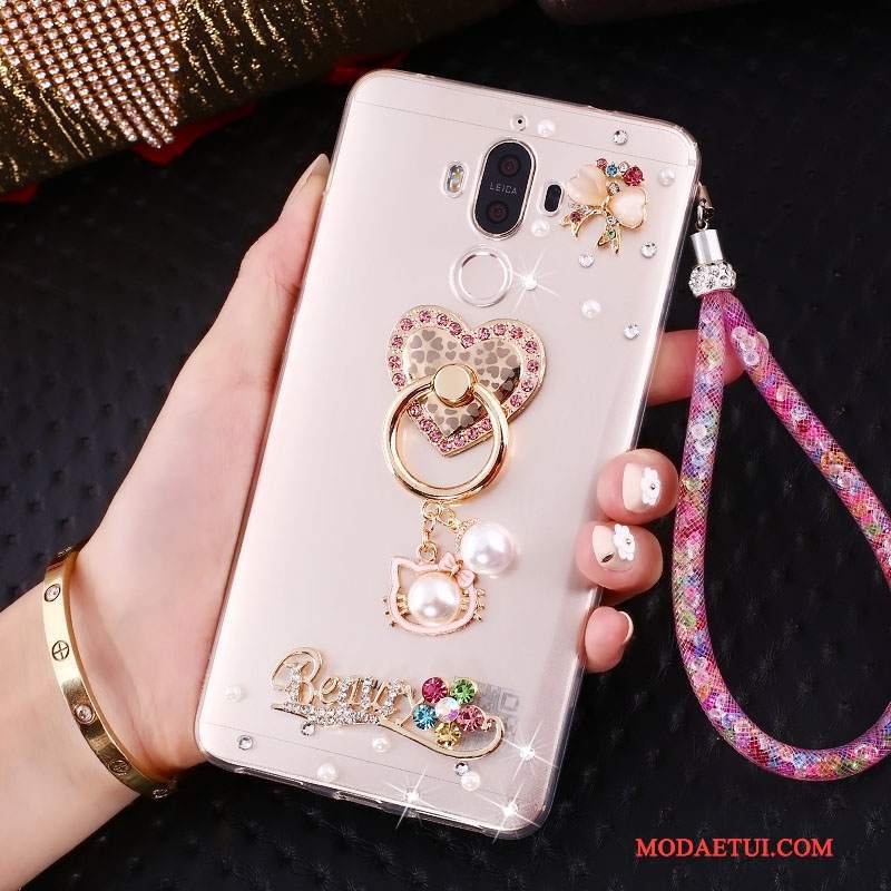 Futerał Huawei Mate 10 Pro Kreatywne Ring Złoto, Etui Huawei Mate 10 Pro Rhinestone