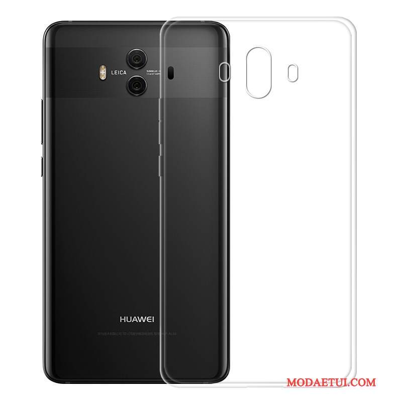 Futerał Huawei Mate 10 Pro Luksusowy Przezroczystyna Telefon, Etui Huawei Mate 10 Pro Silikonowe Złoto Eleganckie