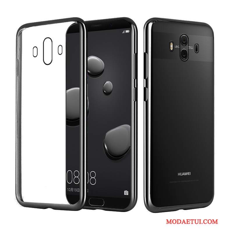 Futerał Huawei Mate 10 Pro Luksusowy Przezroczystyna Telefon, Etui Huawei Mate 10 Pro Silikonowe Złoto Eleganckie