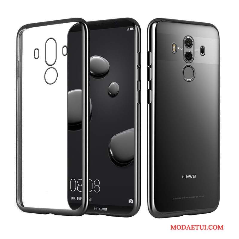 Futerał Huawei Mate 10 Pro Luksusowy Przezroczystyna Telefon, Etui Huawei Mate 10 Pro Silikonowe Złoto Eleganckie