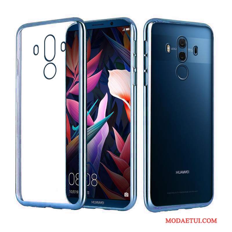 Futerał Huawei Mate 10 Pro Luksusowy Przezroczystyna Telefon, Etui Huawei Mate 10 Pro Silikonowe Złoto Eleganckie