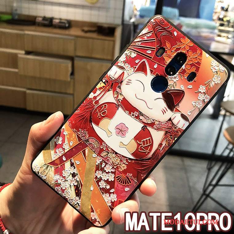 Futerał Huawei Mate 10 Pro Miękki Nowy Tendencja, Etui Huawei Mate 10 Pro Ochraniacz Bogactwo Kotek