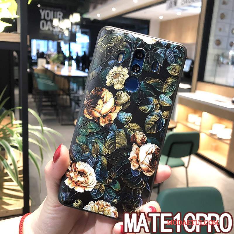 Futerał Huawei Mate 10 Pro Ochraniacz Nowyna Telefon, Etui Huawei Mate 10 Pro Miękki Wiszące Ozdoby Żółty