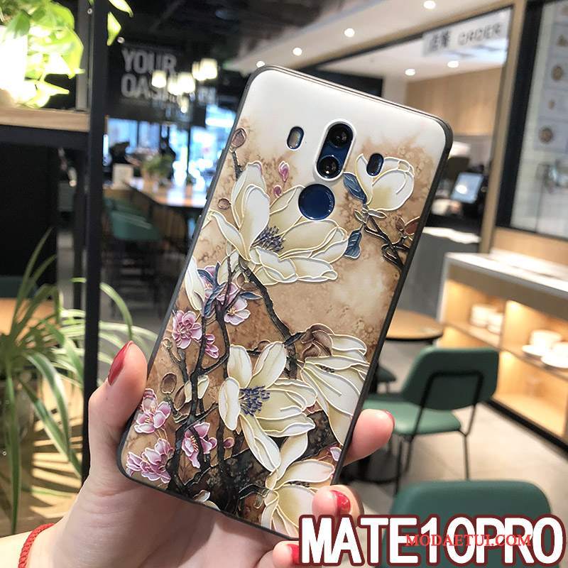 Futerał Huawei Mate 10 Pro Ochraniacz Nowyna Telefon, Etui Huawei Mate 10 Pro Miękki Wiszące Ozdoby Żółty