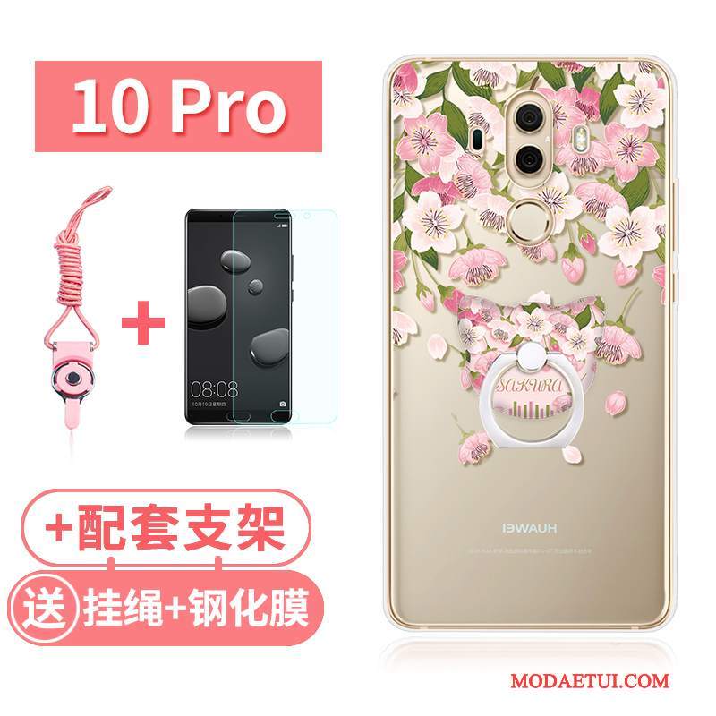 Futerał Huawei Mate 10 Pro Silikonowe Przezroczysty Kotek, Etui Huawei Mate 10 Pro Miękki Królik Anti-fall