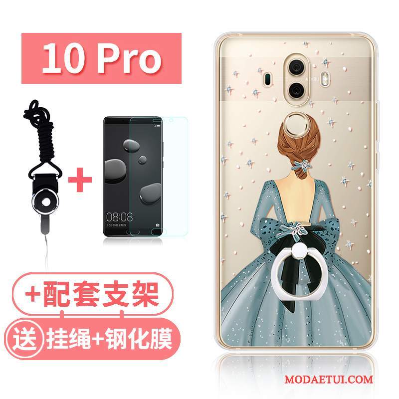 Futerał Huawei Mate 10 Pro Silikonowe Przezroczysty Kotek, Etui Huawei Mate 10 Pro Miękki Królik Anti-fall