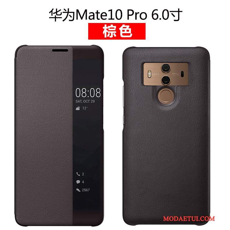 Futerał Huawei Mate 10 Pro Skóra Na Telefon Zielony, Etui Huawei Mate 10 Pro Pokrowce