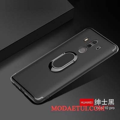 Futerał Huawei Mate 10 Pro Wspornik Magnetyzm Czarny, Etui Huawei Mate 10 Pro Miękki Klamrana Telefon