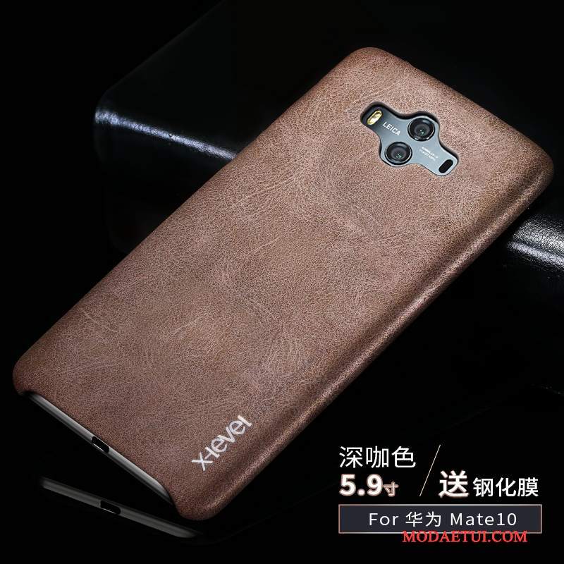 Futerał Huawei Mate 10 Skóra Jasny Tendencja, Etui Huawei Mate 10 Ochraniacz Cienkie Anti-fall