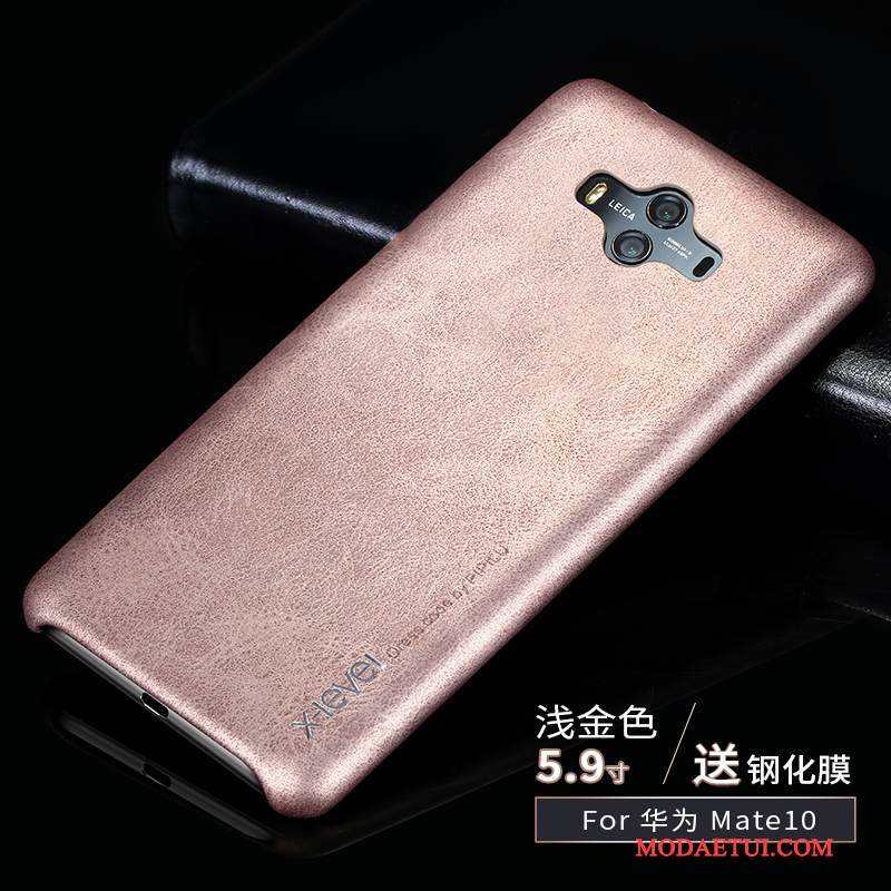 Futerał Huawei Mate 10 Skóra Jasny Tendencja, Etui Huawei Mate 10 Ochraniacz Cienkie Anti-fall