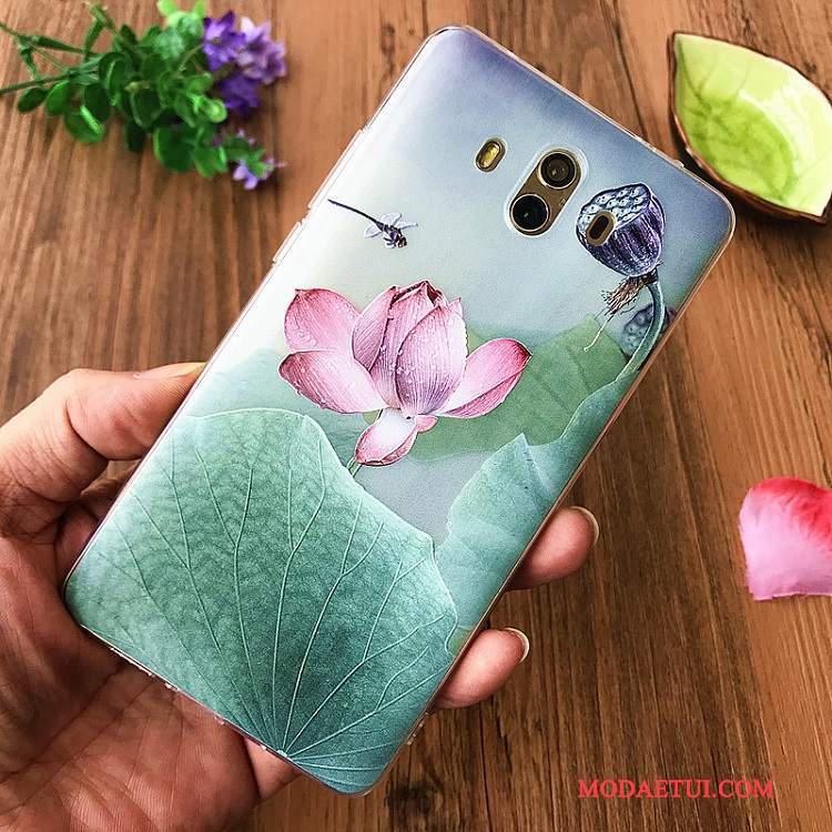 Futerał Huawei Mate 10 Torby Anti-fall Wiszące Ozdoby, Etui Huawei Mate 10 Relief Osobowość Niebieski