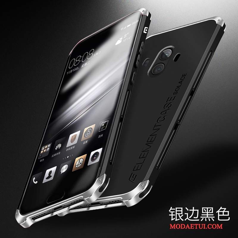 Futerał Huawei Mate 10 Torby Anti-fallna Telefon, Etui Huawei Mate 10 Metal Granica Srebro