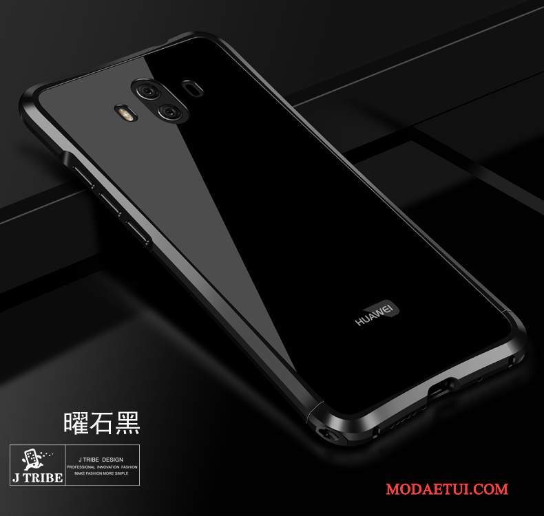 Futerał Huawei Mate 10 Torby Granica Anti-fall, Etui Huawei Mate 10 Metal Tylna Pokrywa Niebieski