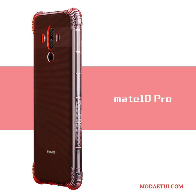 Futerał Huawei Mate 10 Torby Proste Przezroczysty, Etui Huawei Mate 10 Silikonowe Złotona Telefon