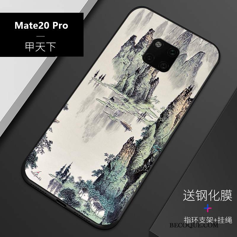 Futerał Huawei Mate 20 Pro Relief Dostosowanena Telefon, Etui Huawei Mate 20 Pro Torby Niebieski Cienka