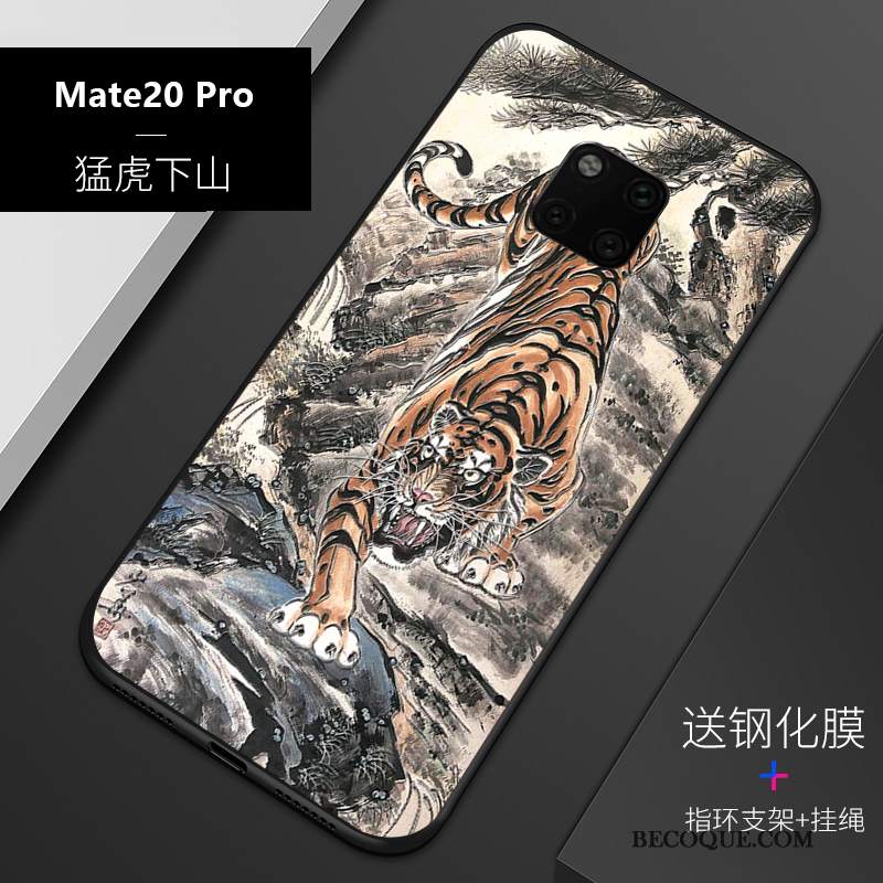 Futerał Huawei Mate 20 Pro Relief Dostosowanena Telefon, Etui Huawei Mate 20 Pro Torby Niebieski Cienka