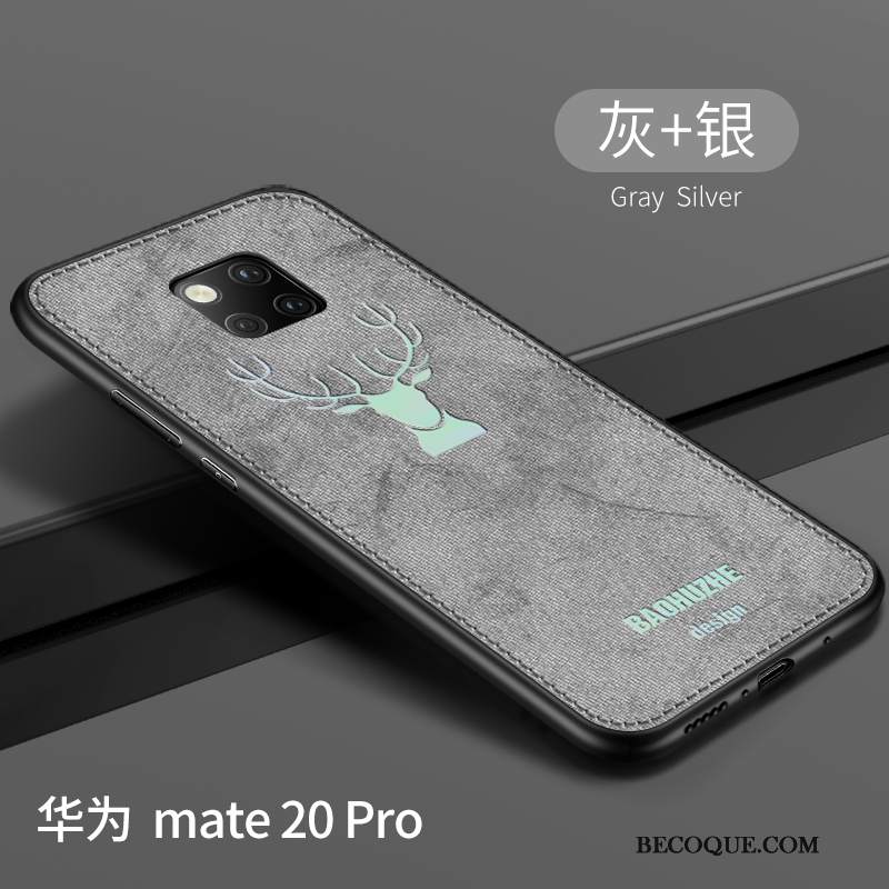 Futerał Huawei Mate 20 Pro Torby Płótno Wzór, Etui Huawei Mate 20 Pro Kreatywne Nubuku Anti-fall