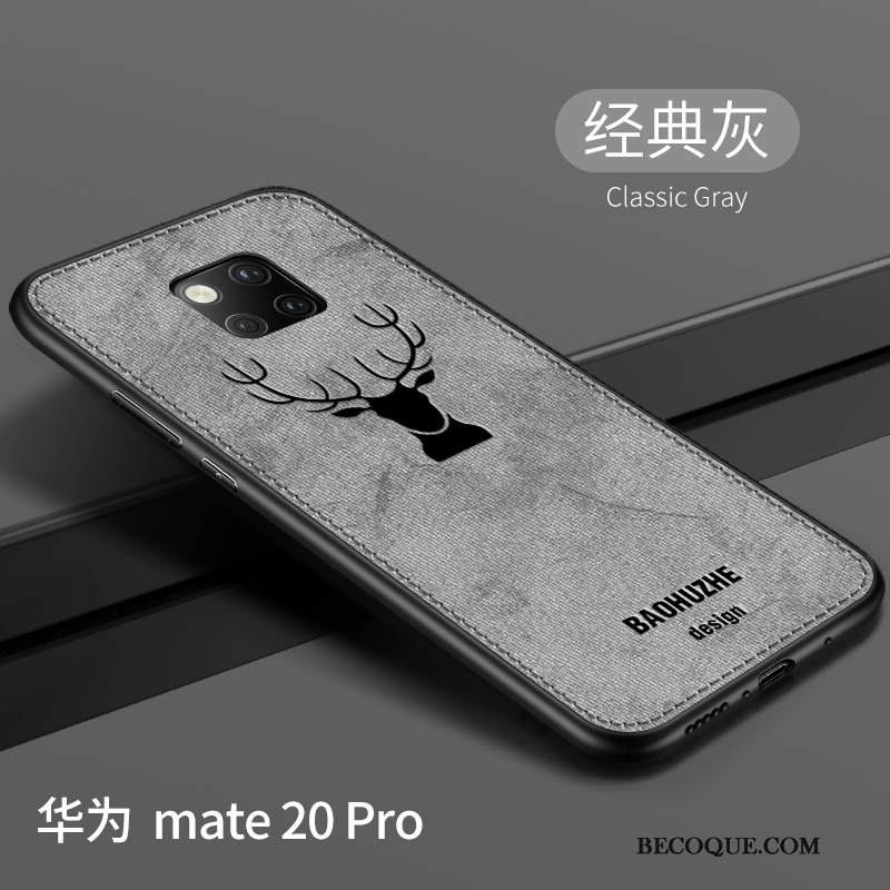 Futerał Huawei Mate 20 Pro Torby Płótno Wzór, Etui Huawei Mate 20 Pro Kreatywne Nubuku Anti-fall