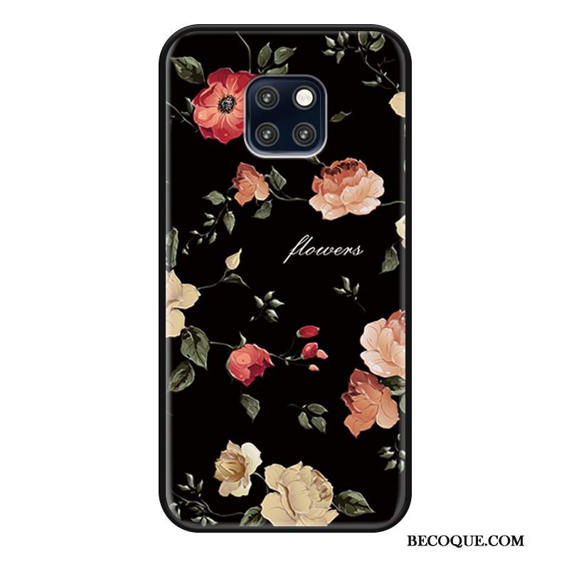 Futerał Huawei Mate 20 Rs Moda Wiszące Ozdobyna Telefon, Etui Huawei Mate 20 Rs Ochraniacz Kwiaty Czarny