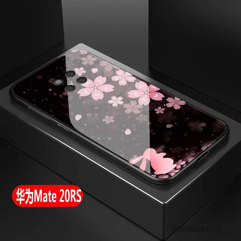 Futerał Huawei Mate 20 Rs Ochraniacz Różowe Tendencja, Etui Huawei Mate 20 Rs Torby Szkło Osobowość