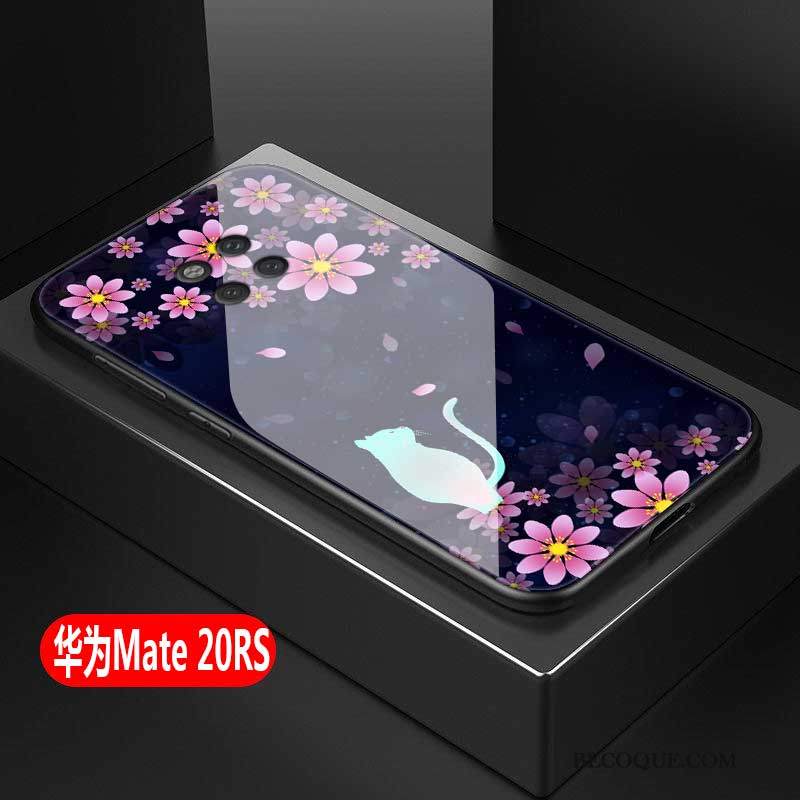 Futerał Huawei Mate 20 Rs Ochraniacz Różowe Tendencja, Etui Huawei Mate 20 Rs Torby Szkło Osobowość