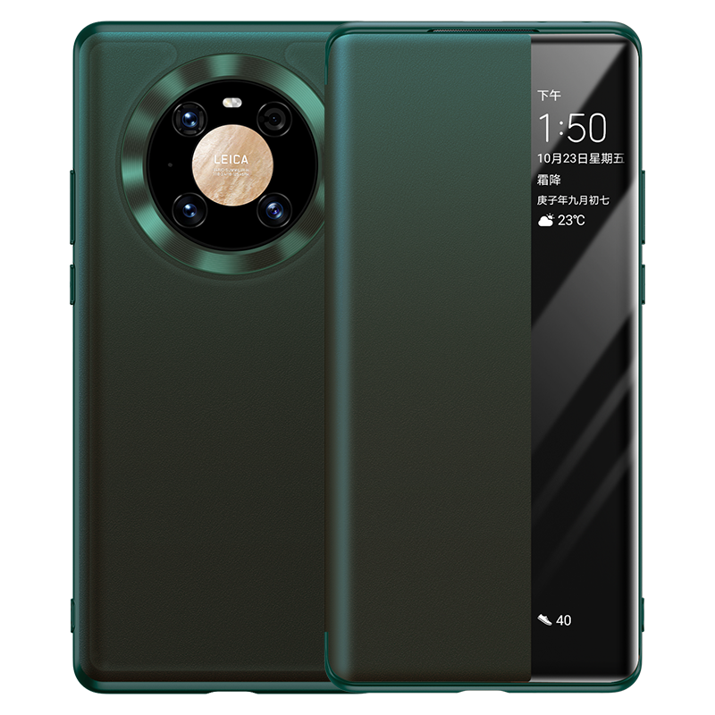 Futerał Huawei Mate 40 Pro Skóra Na Telefon Czerwony, Etui Huawei Mate 40 Pro Pokrowce