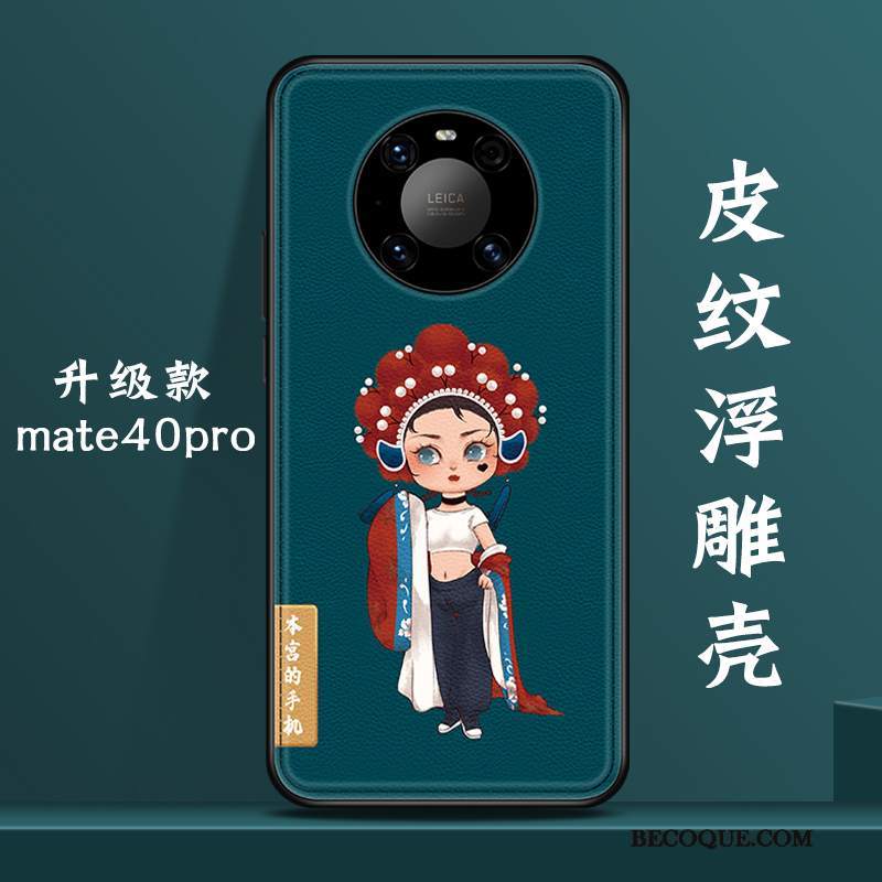 Futerał Huawei Mate 40 Pro Torby Wiatr Czerwony, Etui Huawei Mate 40 Pro Kreatywne Czerwony Netto Piękny