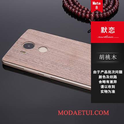 Futerał Huawei Mate 8 Litego Drewna Cienkiena Telefon, Etui Huawei Mate 8 Metal Tylna Pokrywa Granica