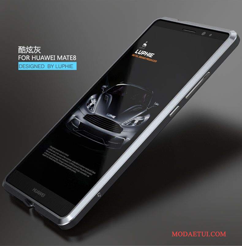 Futerał Huawei Mate 8 Metal Jasny Złoto, Etui Huawei Mate 8 Ochraniacz Granicana Telefon