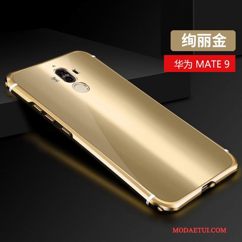 Futerał Huawei Mate 9 Kreatywne Na Telefon Czarny, Etui Huawei Mate 9 Metal Anti-fall Tendencja