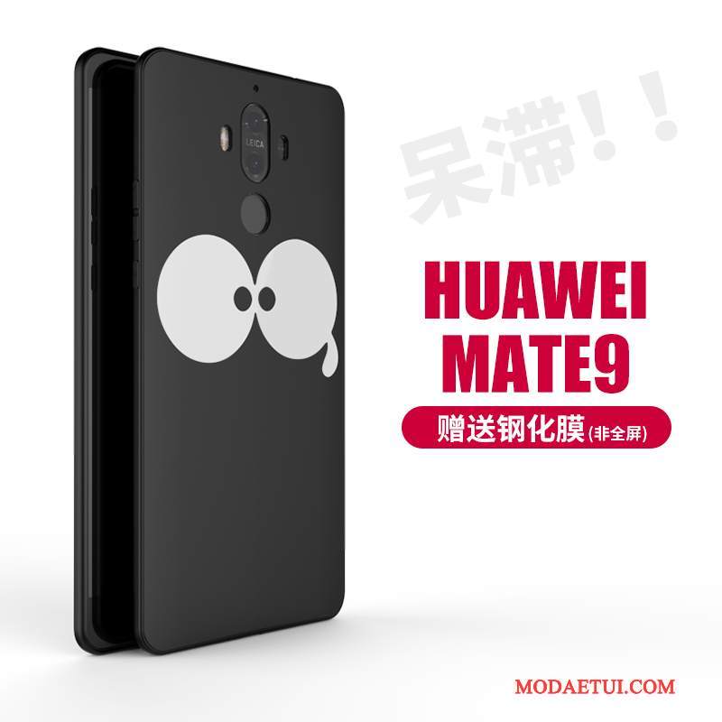 Futerał Huawei Mate 9 Kreatywne Tendencja Czarny, Etui Huawei Mate 9 Miękki Anti-fall Duży