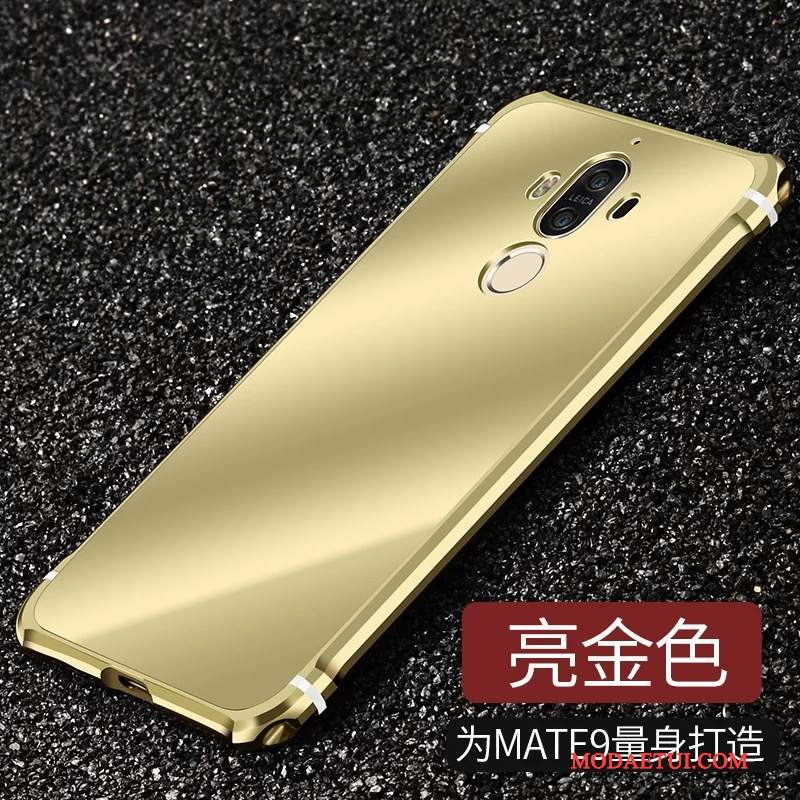 Futerał Huawei Mate 9 Metal Czarnyna Telefon, Etui Huawei Mate 9 Ochraniacz