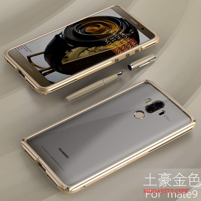 Futerał Huawei Mate 9 Metal Granicana Telefon, Etui Huawei Mate 9 Ochraniacz Srebro