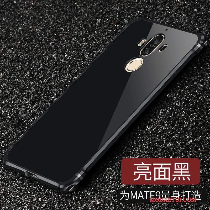 Futerał Huawei Mate 9 Metal Na Telefon Czarny, Etui Huawei Mate 9 Ochraniacz