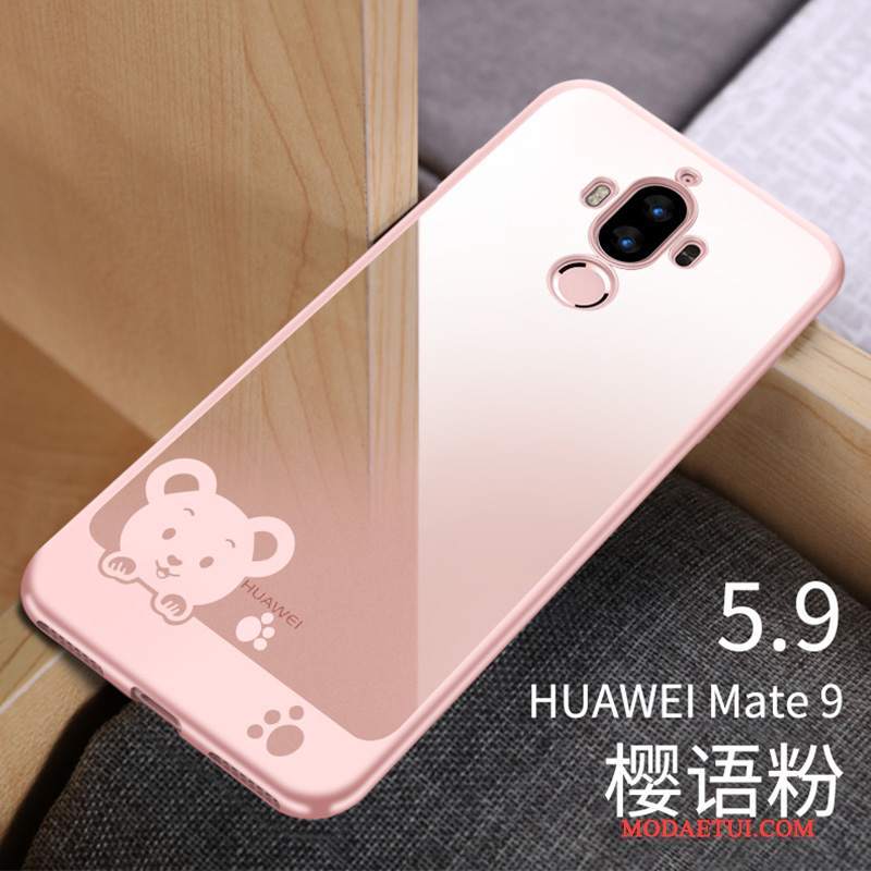 Futerał Huawei Mate 9 Miękki Na Telefon Cienkie, Etui Huawei Mate 9 Silikonowe Różowe Przezroczysty